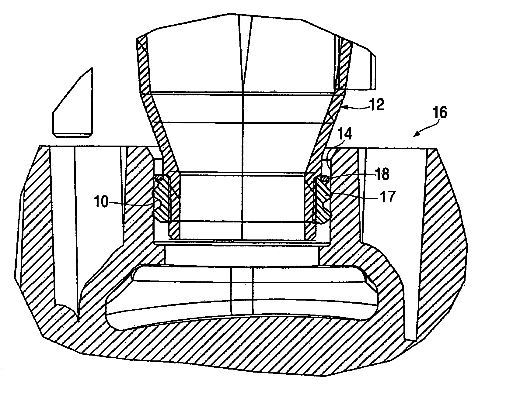 Filter lip seal and method