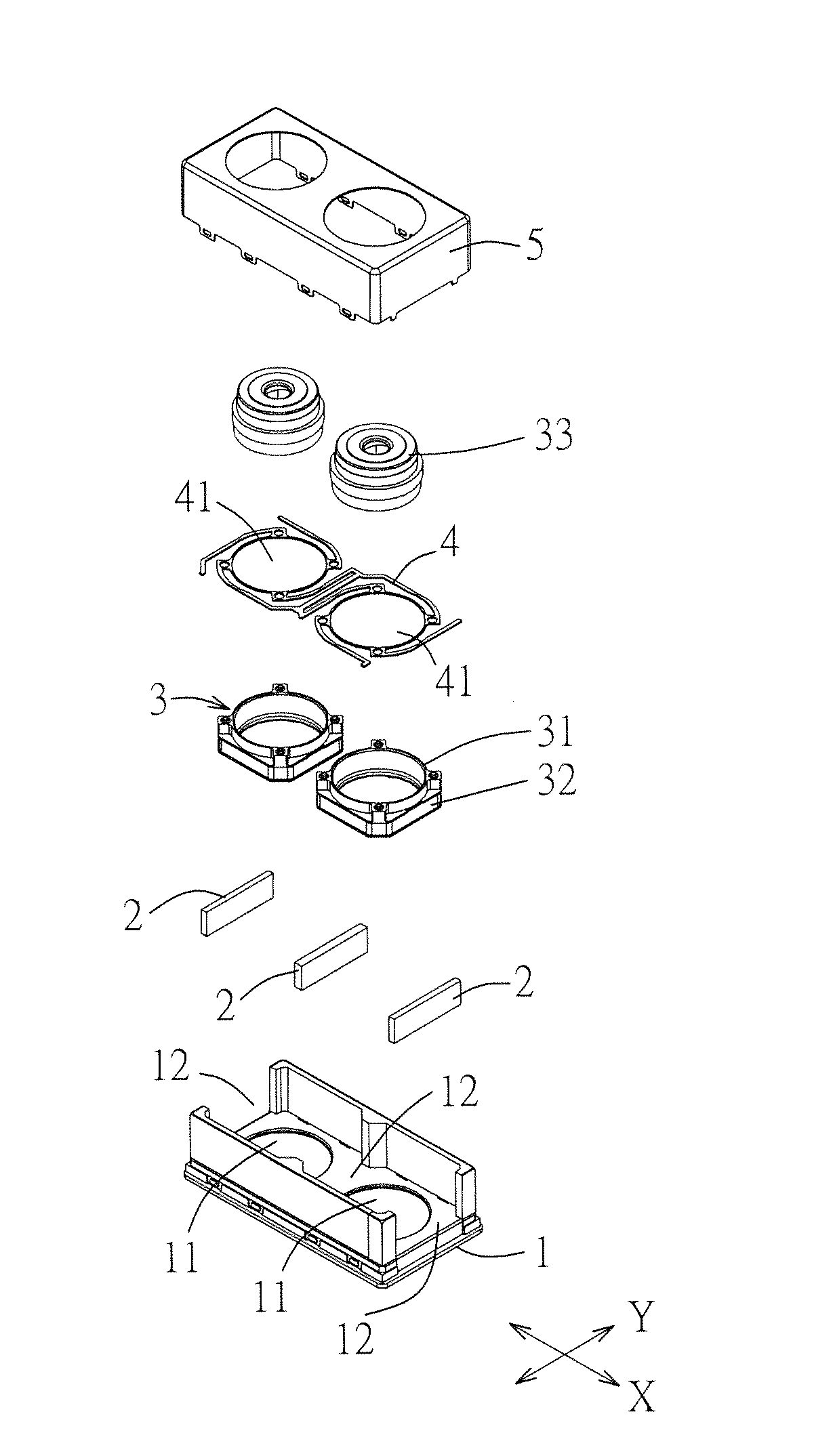 Voice coil motor array module