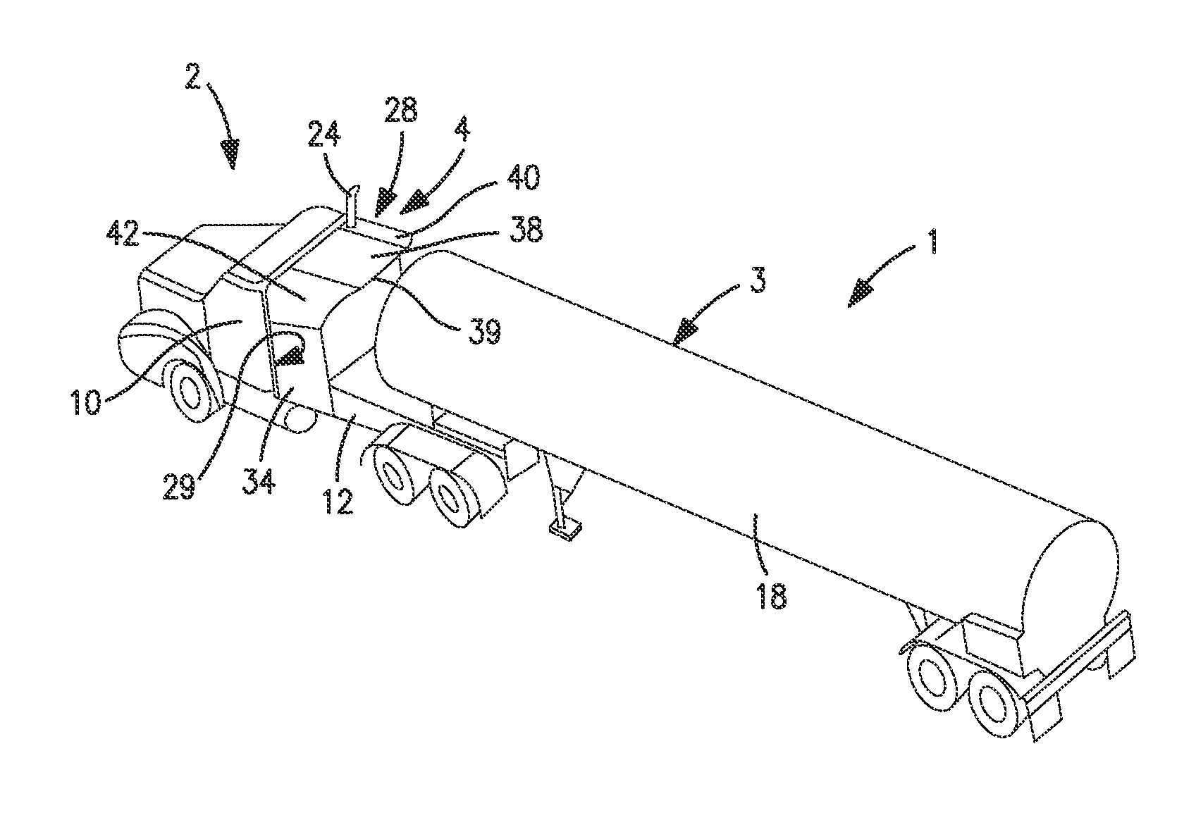 Gap fairing for a tractor-trailer