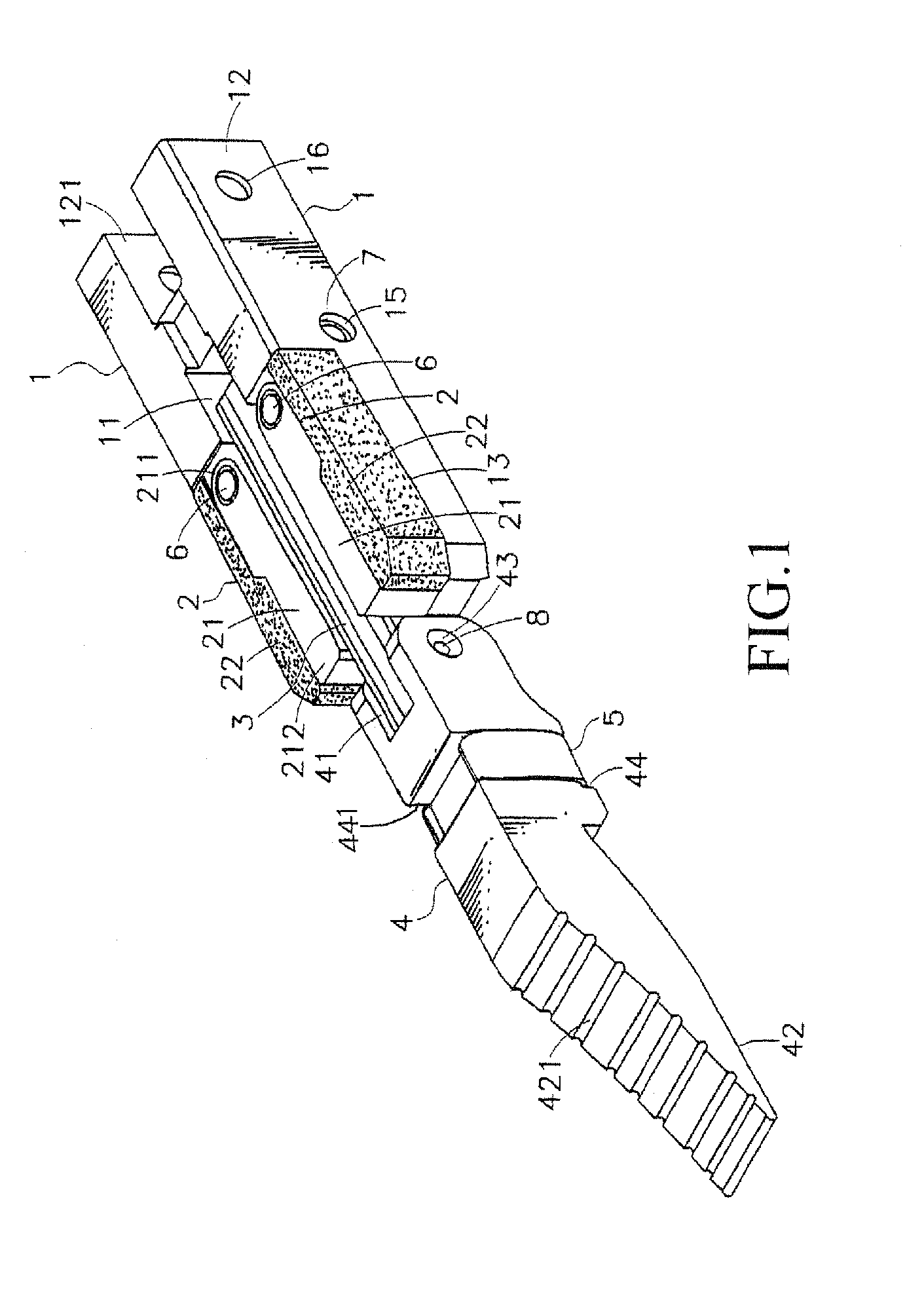 Structure of connector for aluminum extrusion frame