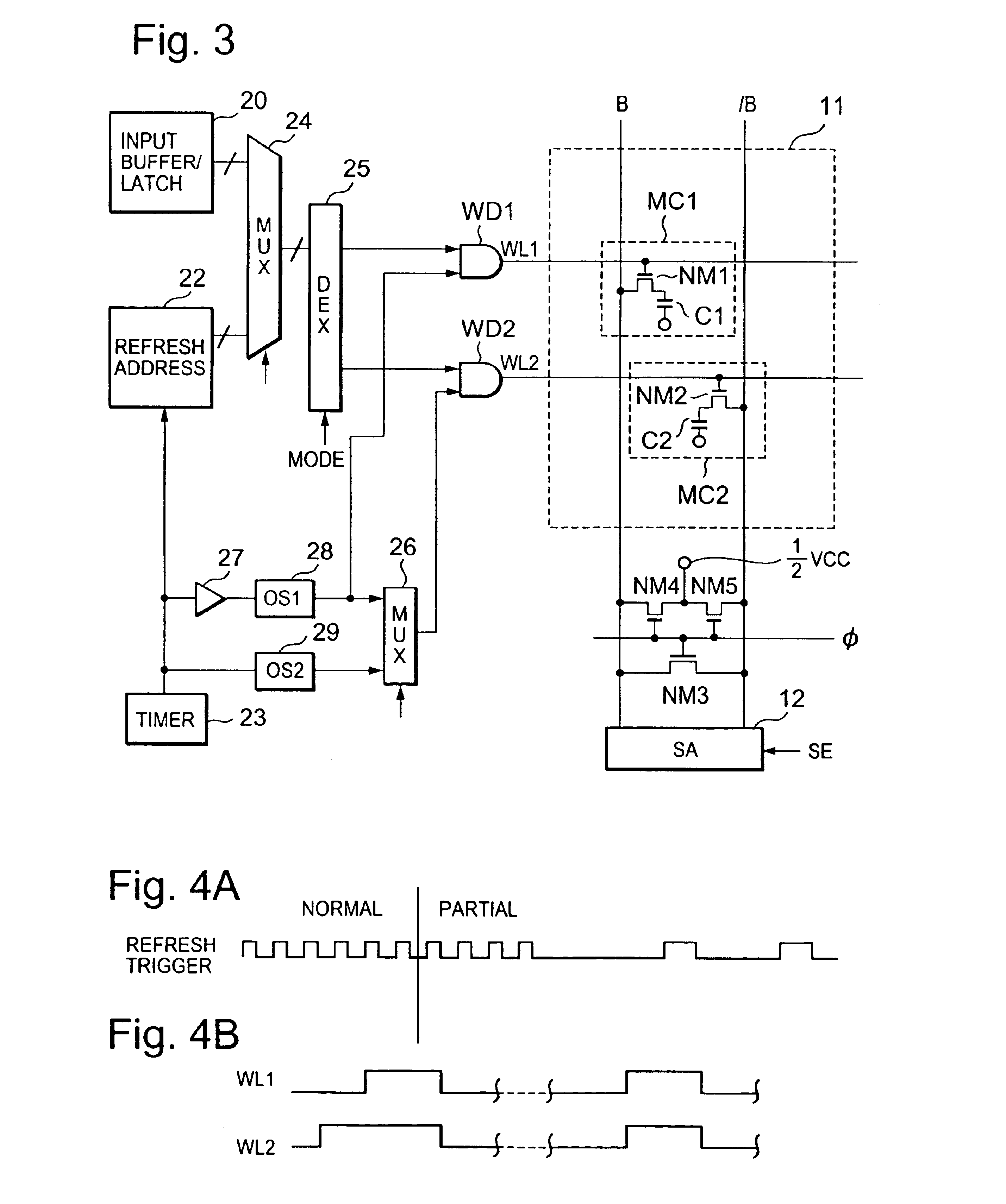 Semiconductor memory device having mode storing one bit data in two memory cells and method of controlling same