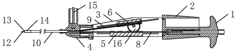 Linkage structure of an endoscopic instrument