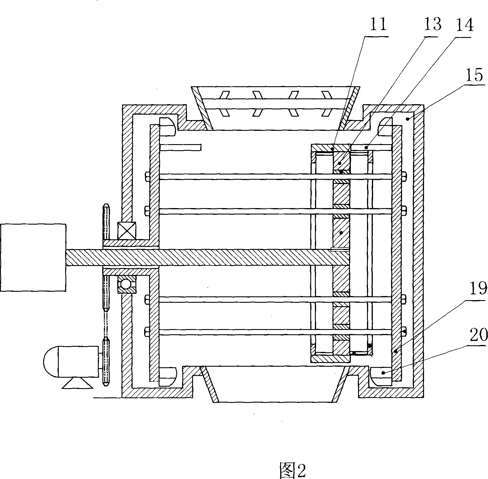 Full-automatic continuous feeding iron removing machine