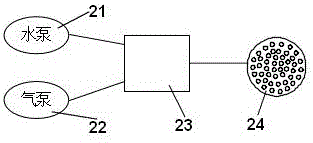 Pond oxygen supply device