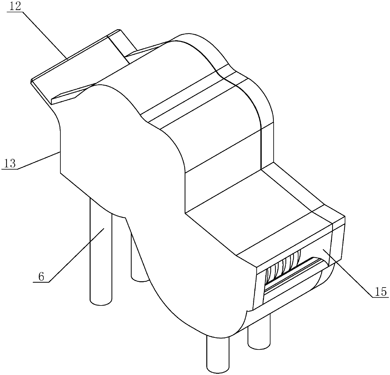 Building material smashing device