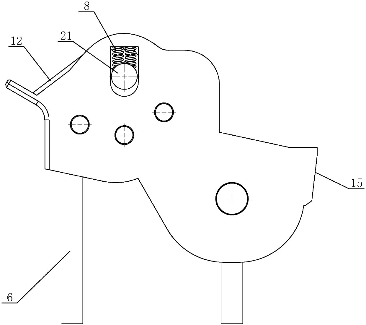 Building material smashing device