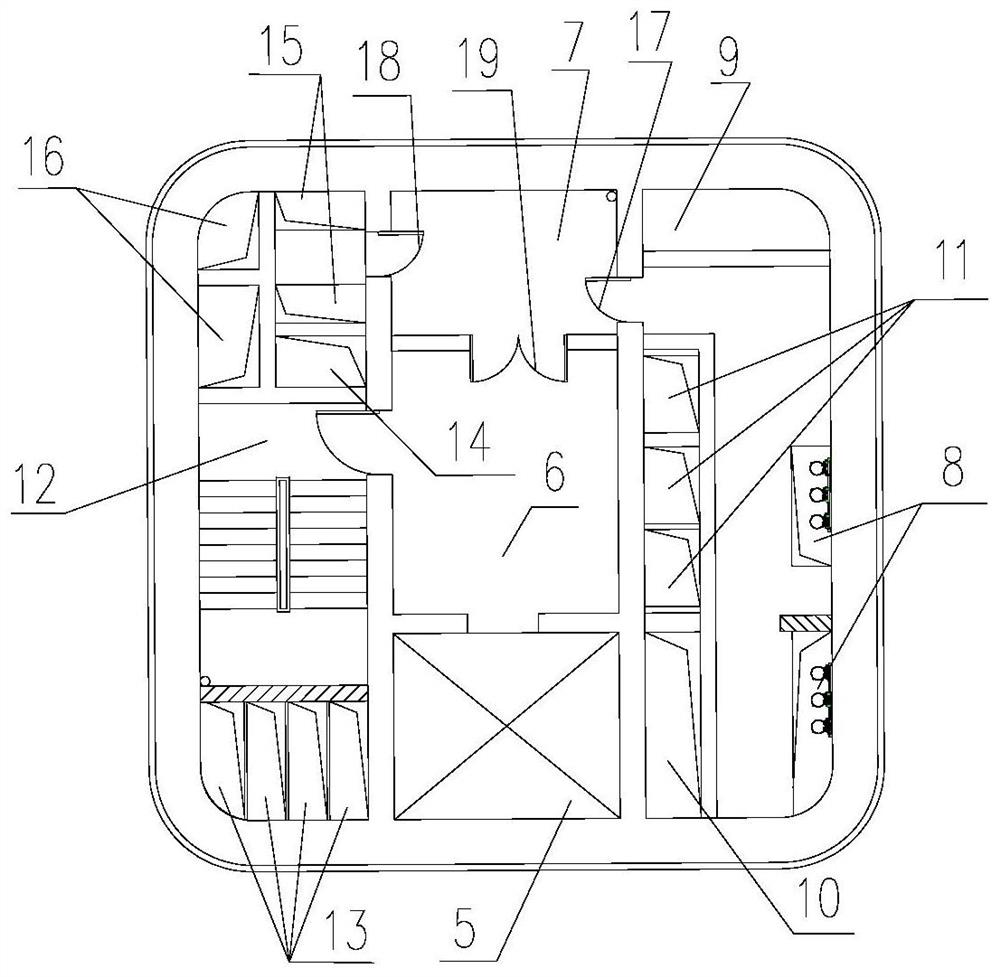 Arrangement structure of ultrahigh outlet shaft and outlet adit of underground powerhouse