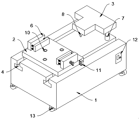 Continuous material hardness detecting device with deviation-preventing structure