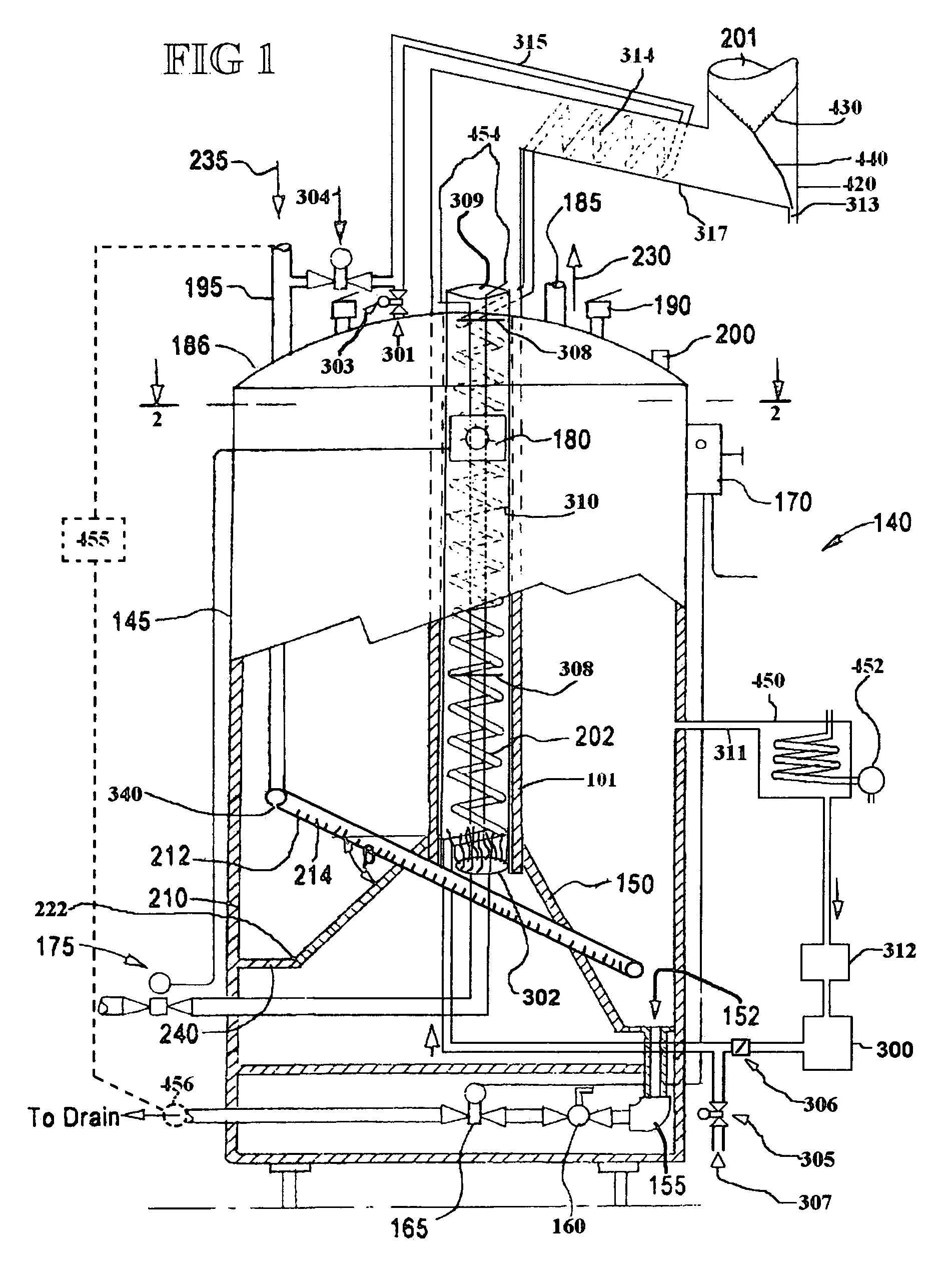 High efficiency tank type continuous flow and self cleaning water heater