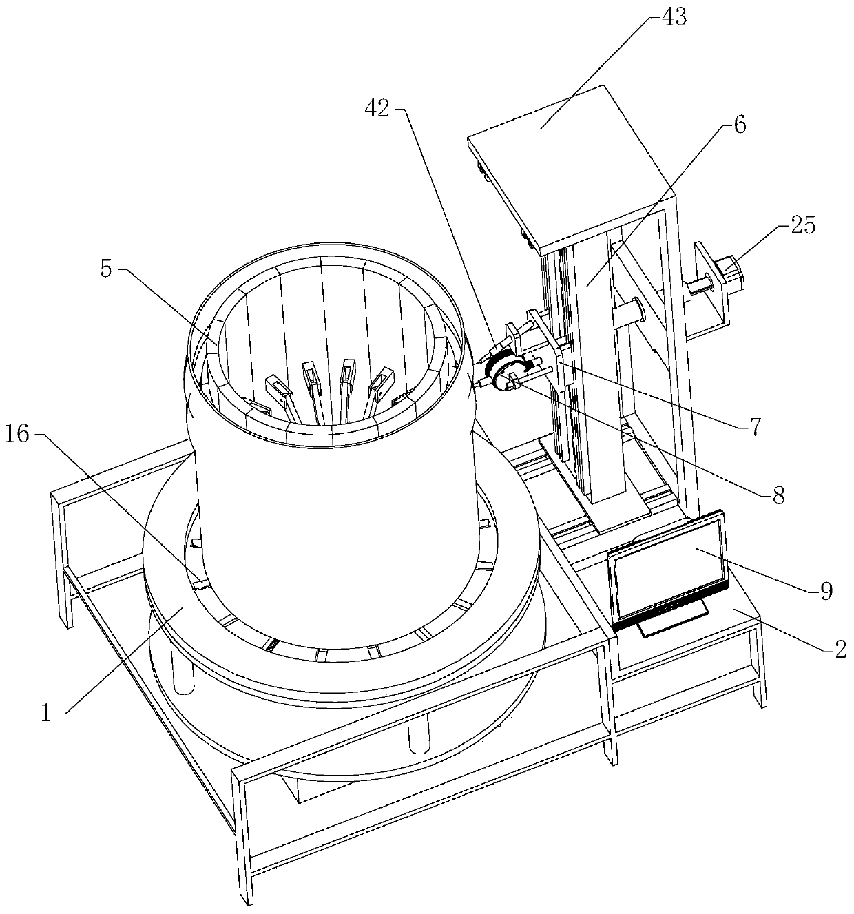 Barrel forming equipment with bounce value detecting and marking function and method thereof