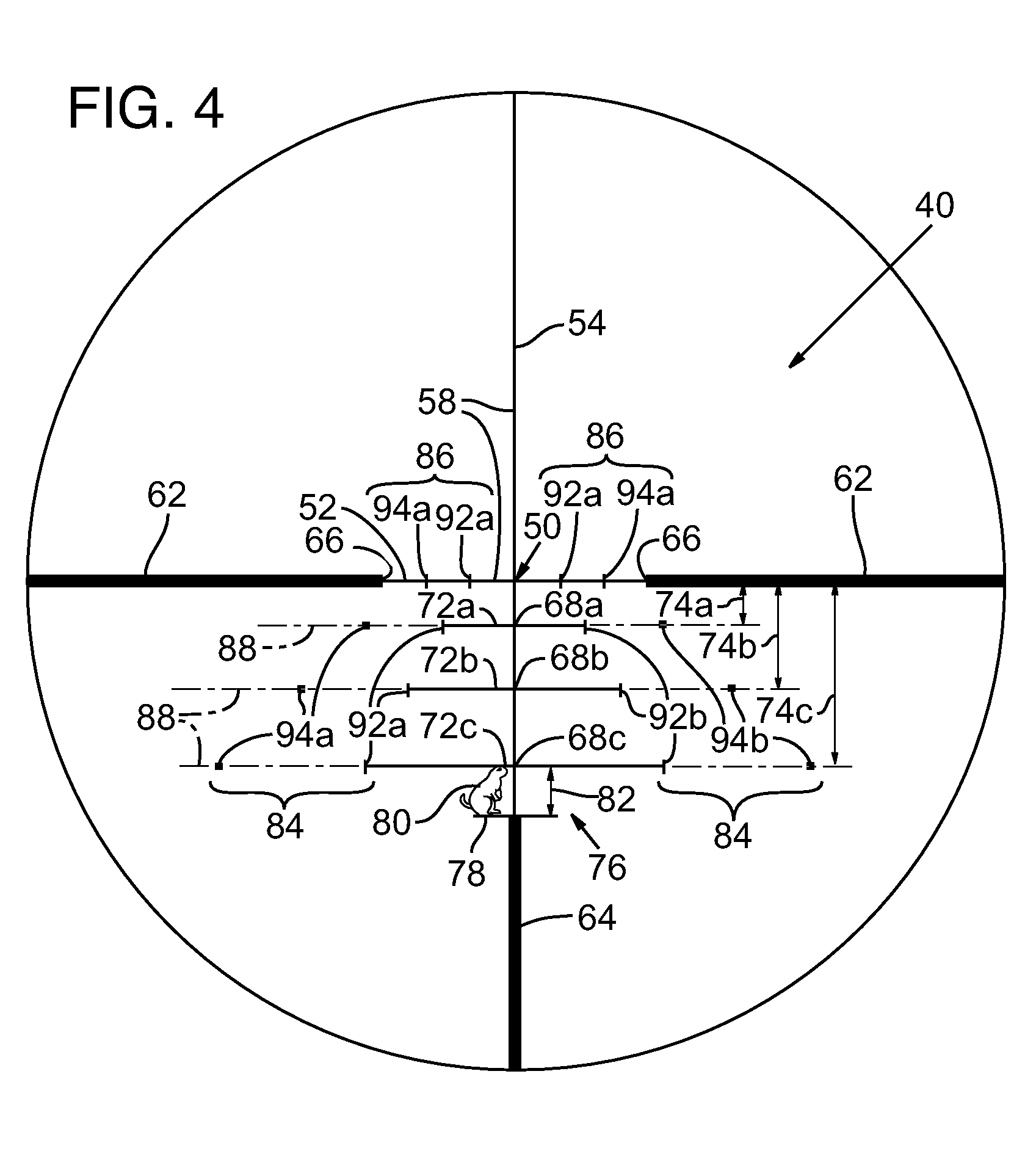 Ballistic range compensation for projectile weapon aiming based on ammunition classification