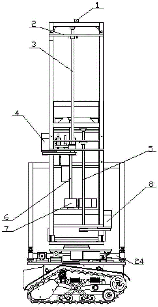 Construction robot for fully automatic walling material