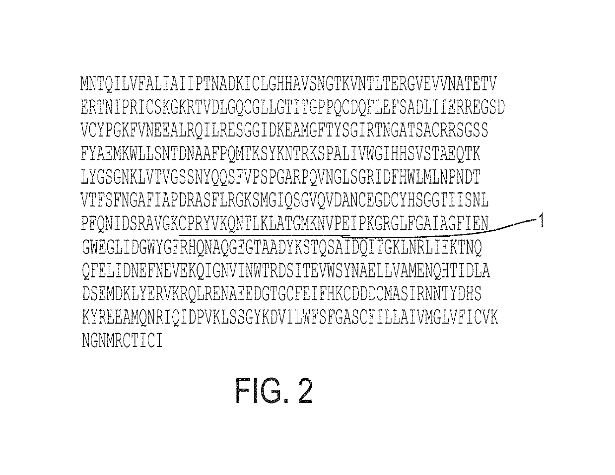 Modified H7 hemagglutinin glycoprotein of the Influenza A/Shanghai/2/2013 H7 sequence