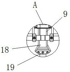 Ditching ridger with straight-going guide device