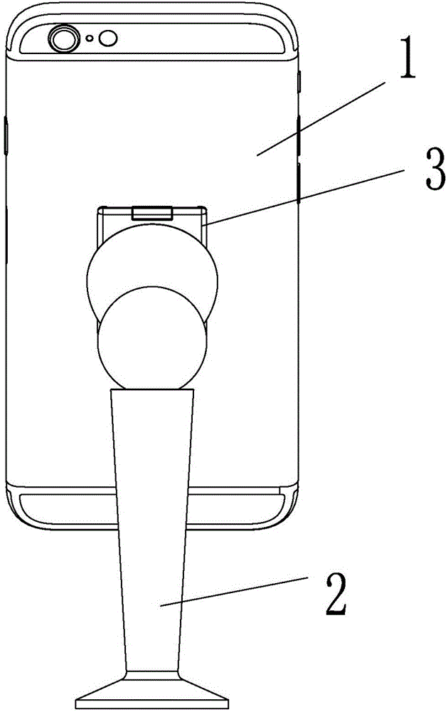 Mobile phone holder for vehicle and table top