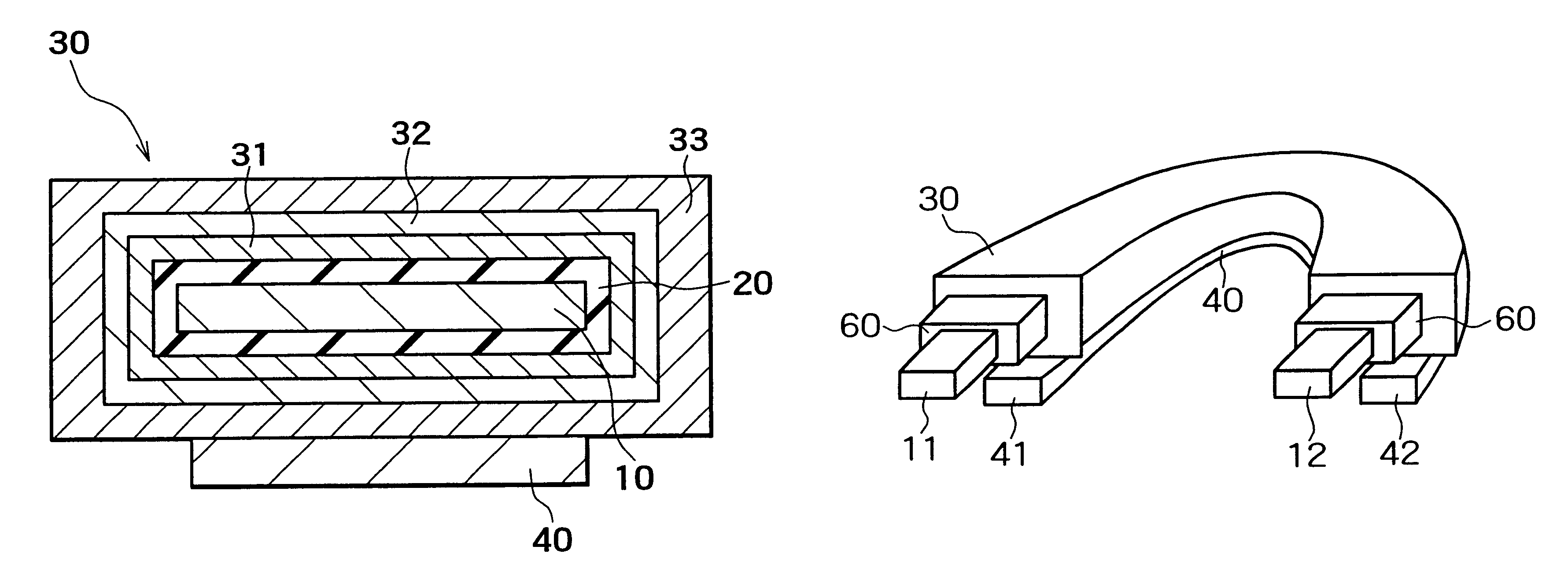 Shielded strip line device and method of manufacture thereof