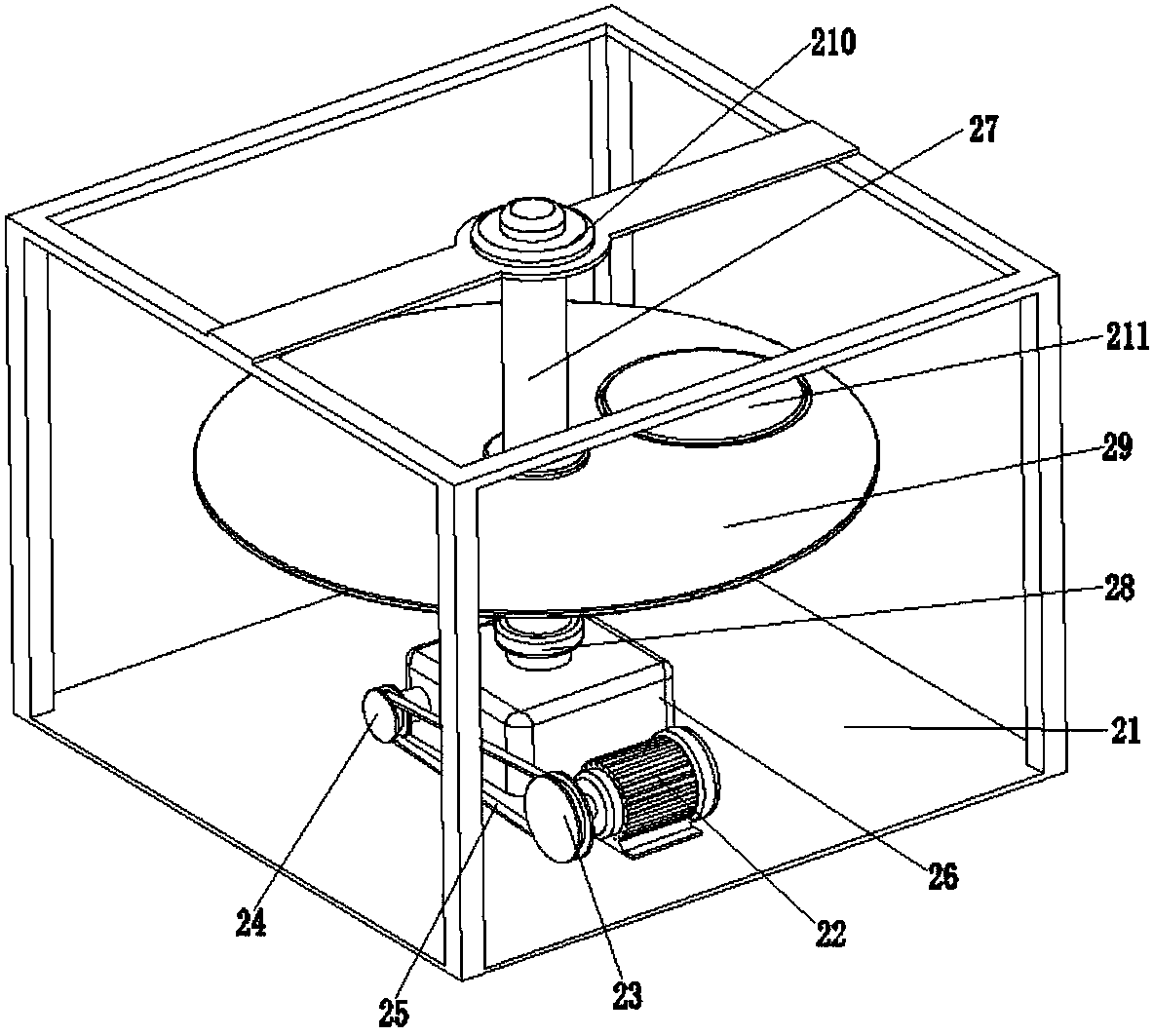 Slicing device for kudzu root slicer