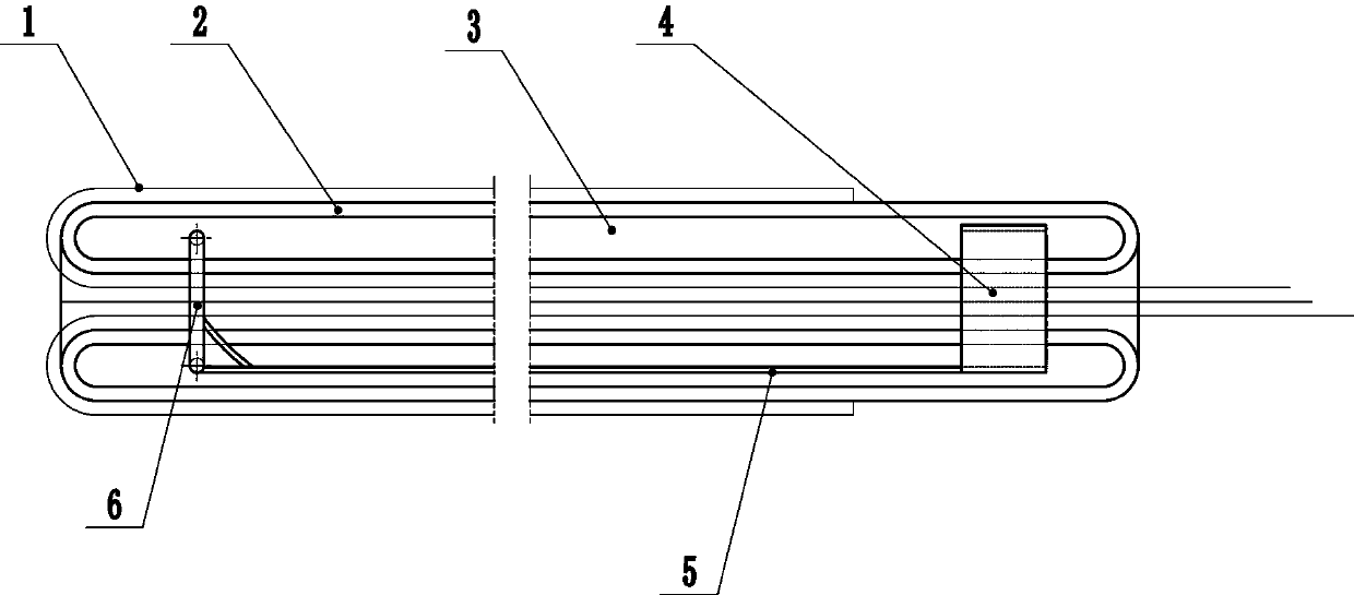 Guiding type noninvasive membranous tube pushing device