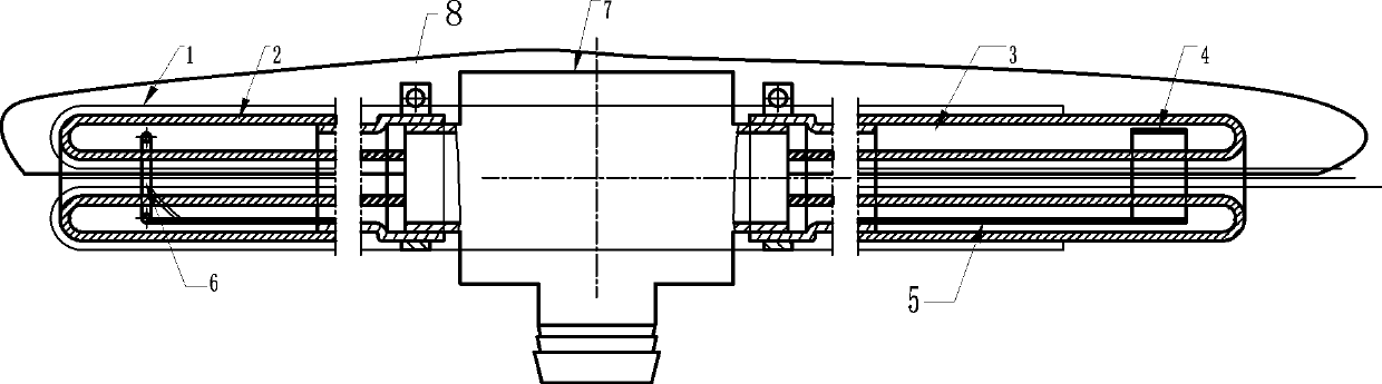 Guiding type noninvasive membranous tube pushing device