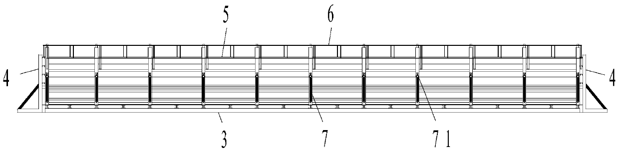 Maglev curved track beam mechanical formwork system and using method