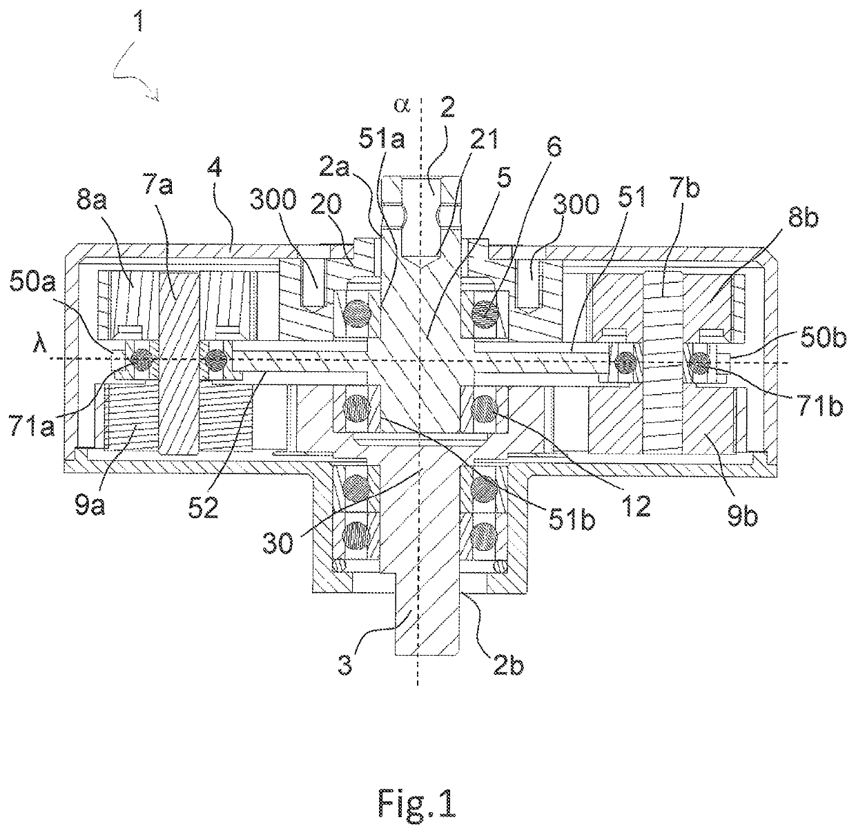 Rotational speed reducer