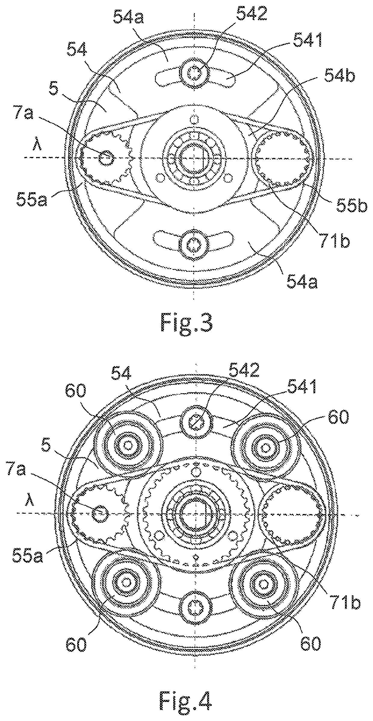 Rotational speed reducer