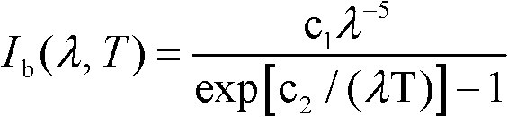 Energy method-based high-temperature radiation rate measuring device of semi-transparent material and revising method for deducting background radiation