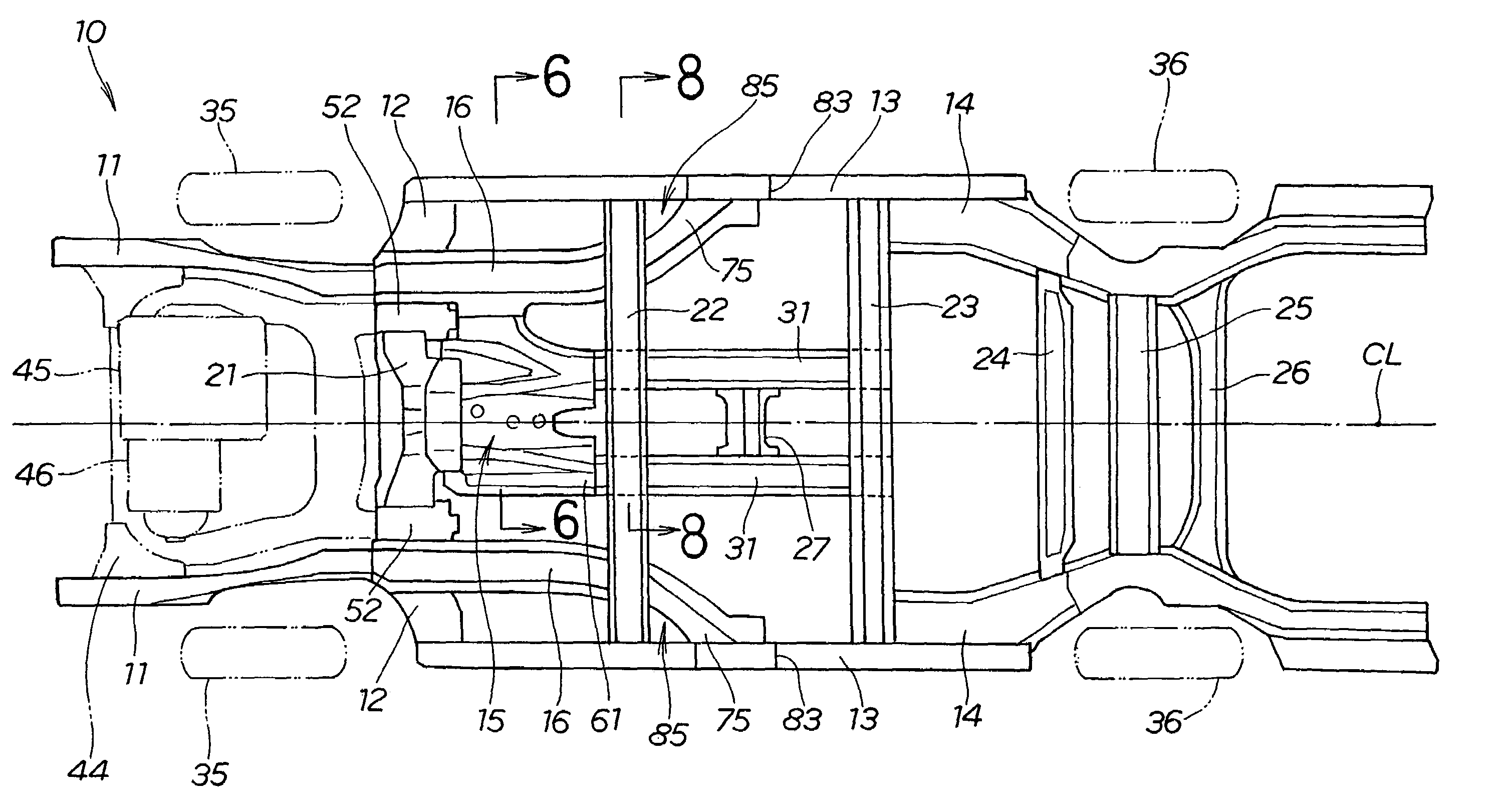 Vehicle front body structure