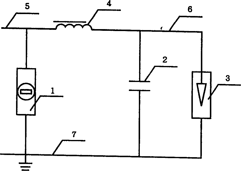 Multi-stage power-supply lightning arrester