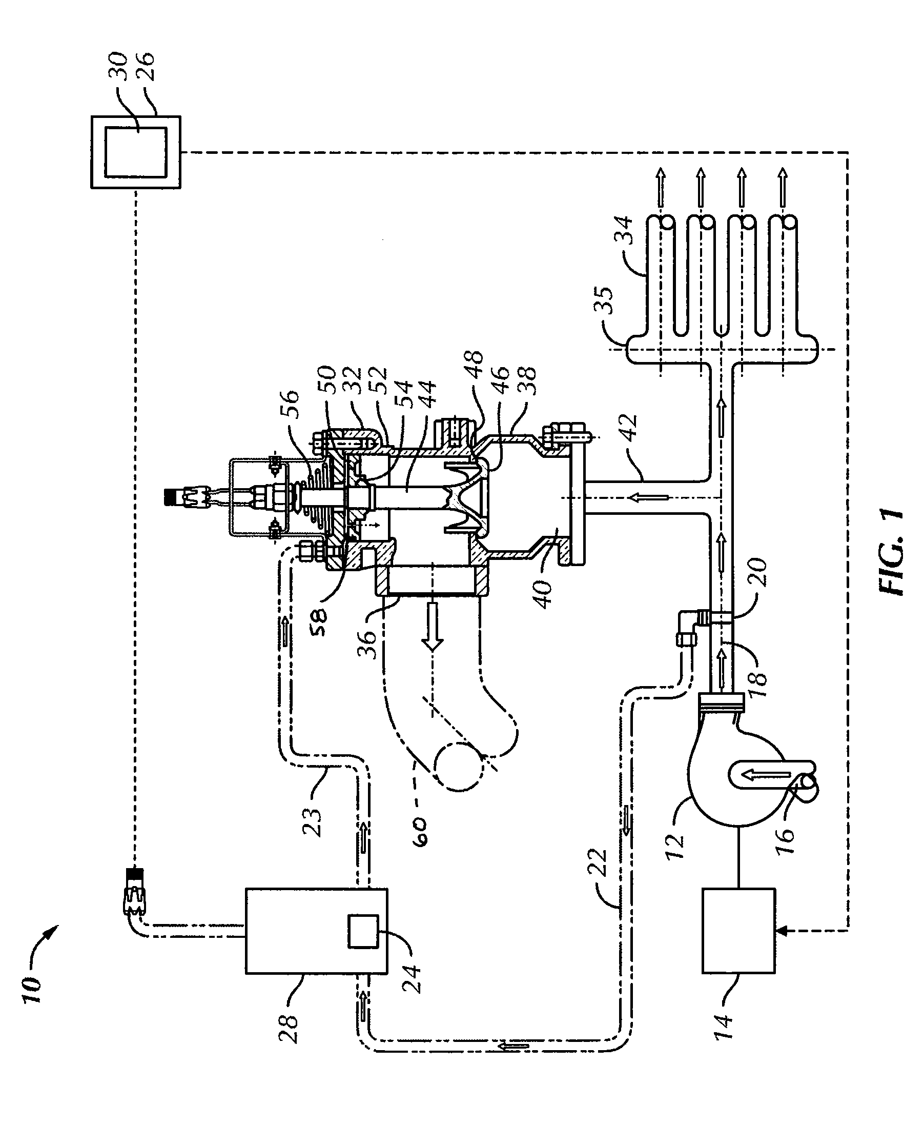 Method for controlling the discharge pressure of an engine-driven pump