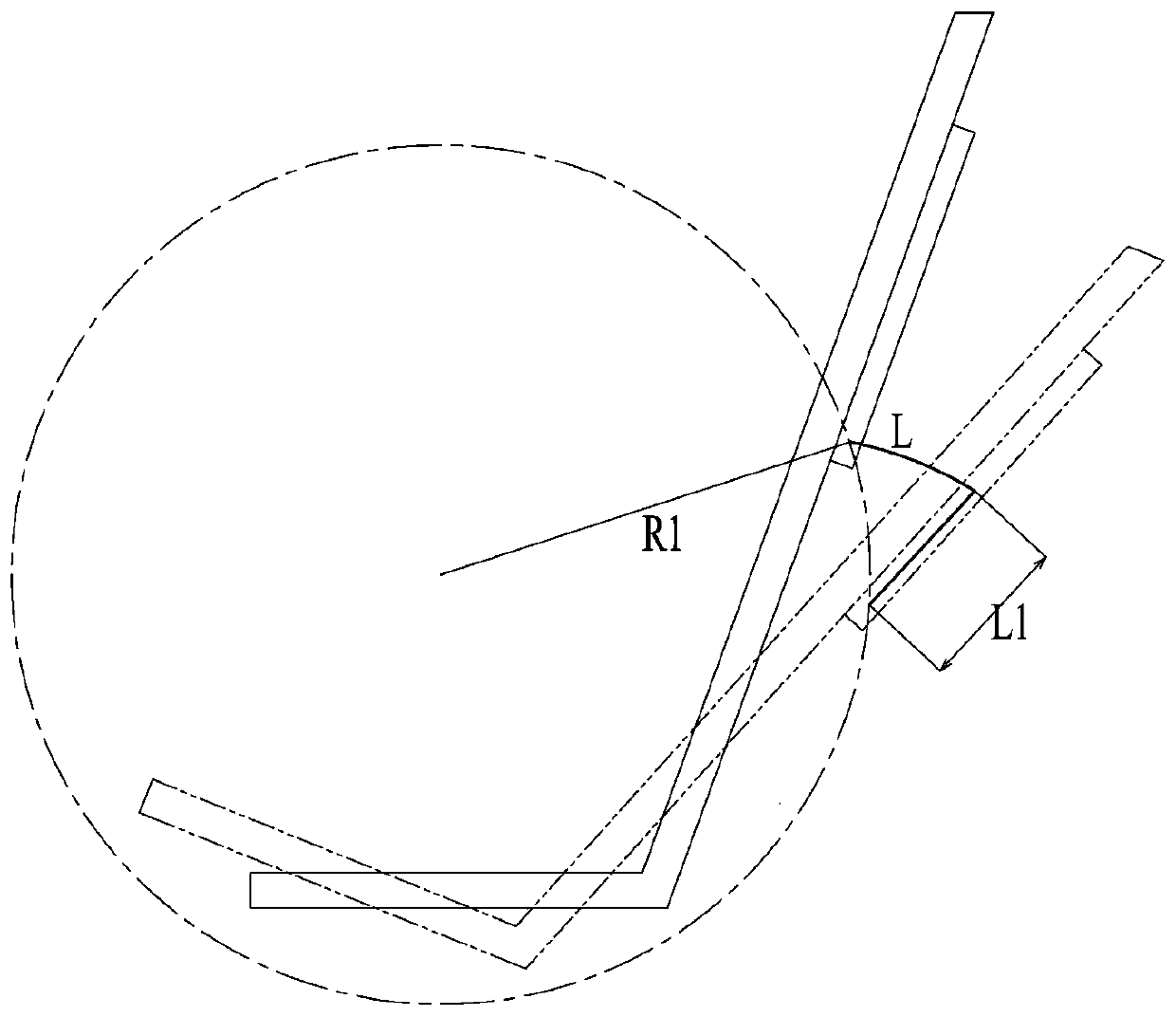 Table board structure used on back of train or airplane seat