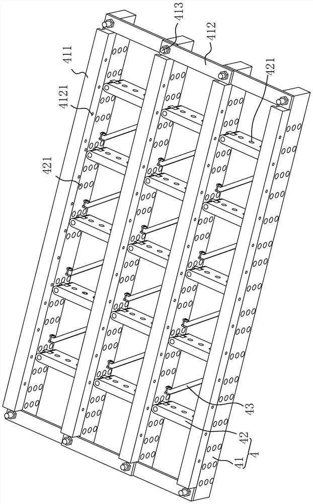 Construction technology of mining area soil dressing net-hanging spray-seeding greening structure