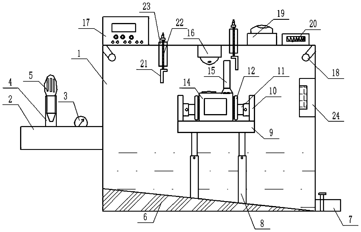 Waterproof insulation detection device for electric power instrument