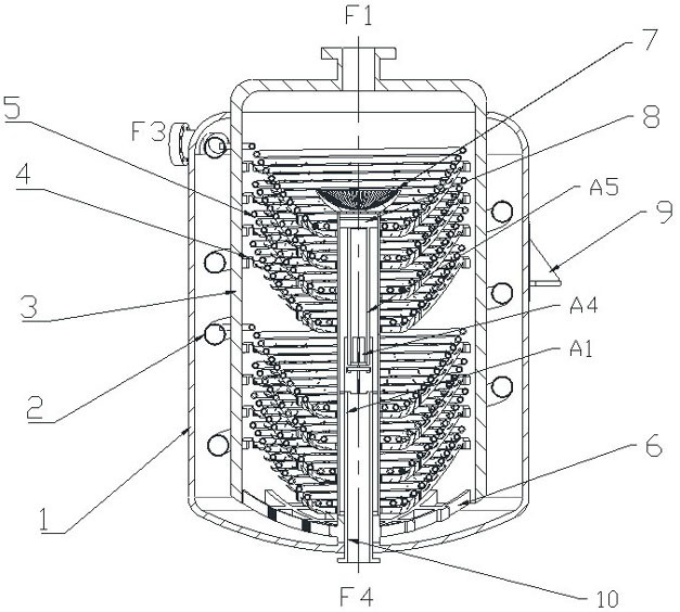 A high-efficiency spiral tube heat exchanger