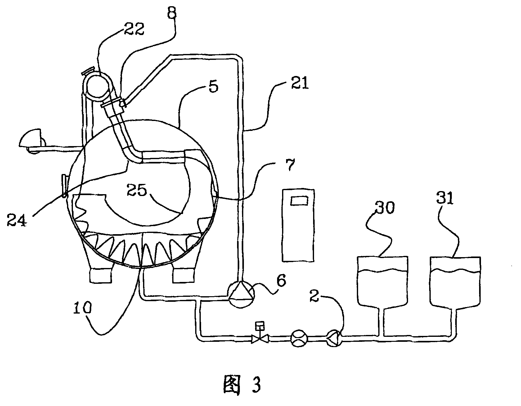 Machine for the discontinuous dyeing of fabric products