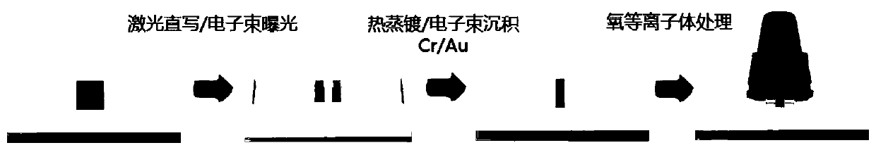 Bismuth selenide oxide nanosheet photoelectric detector treated by oxygen plasma and preparation method