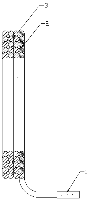 A double external lead terminal coil and a winding method