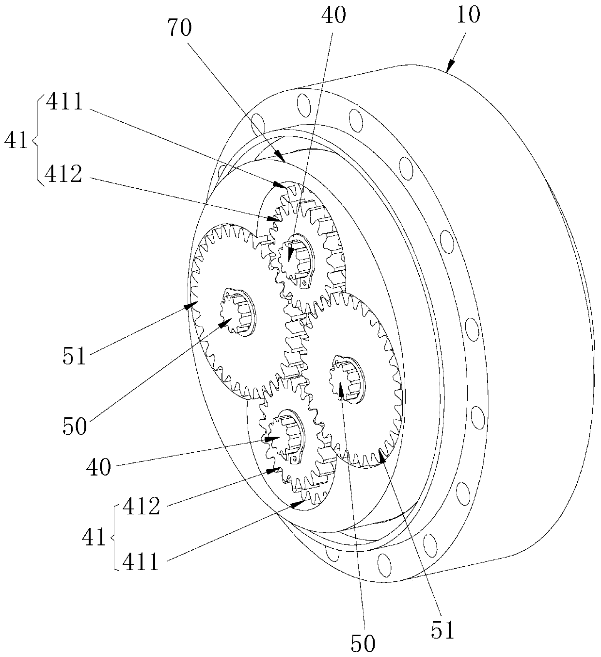 A three-stage deceleration planetary reducer, industrial robot