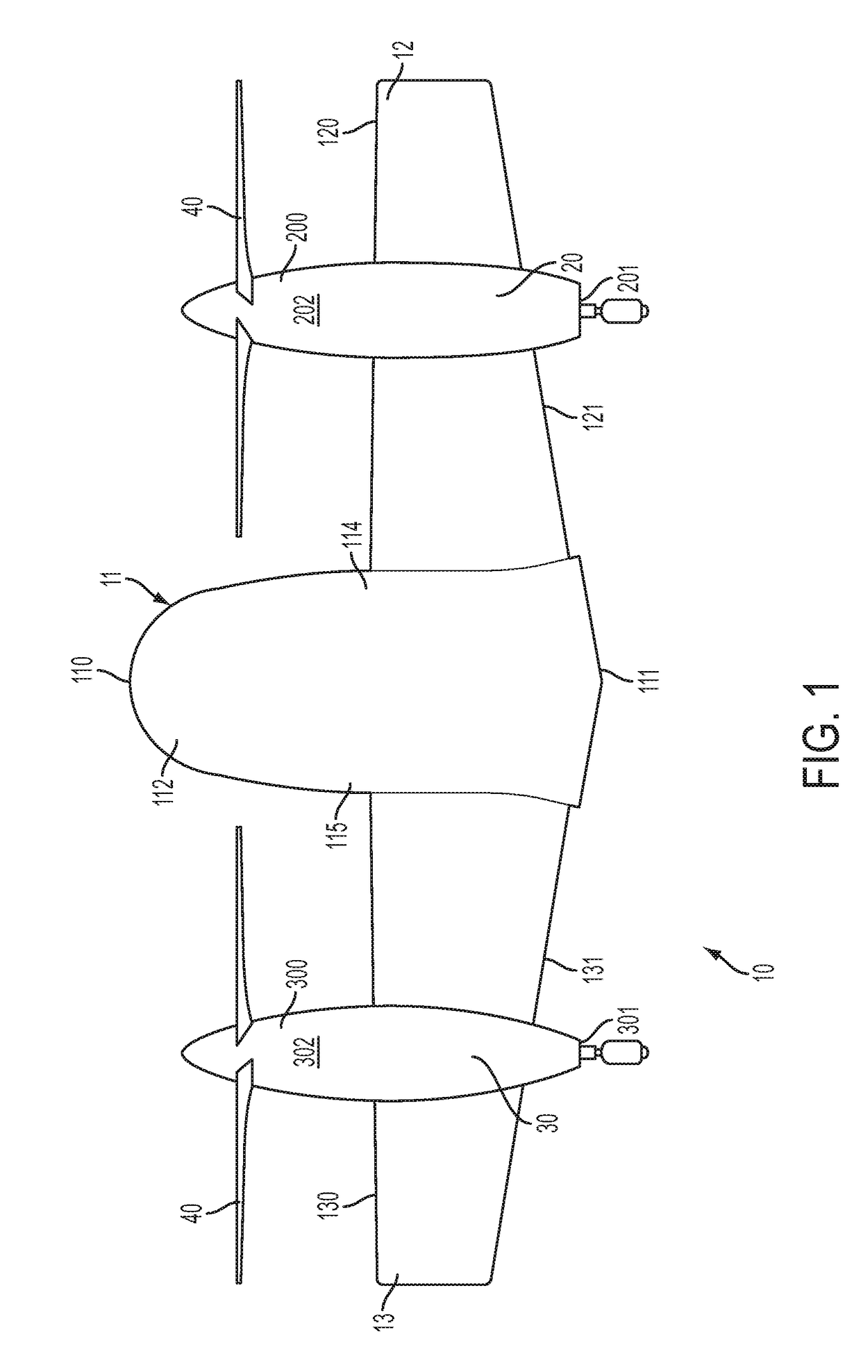 Single engine, asymmetrical vertical take-off and landing (VTOL) aircraft