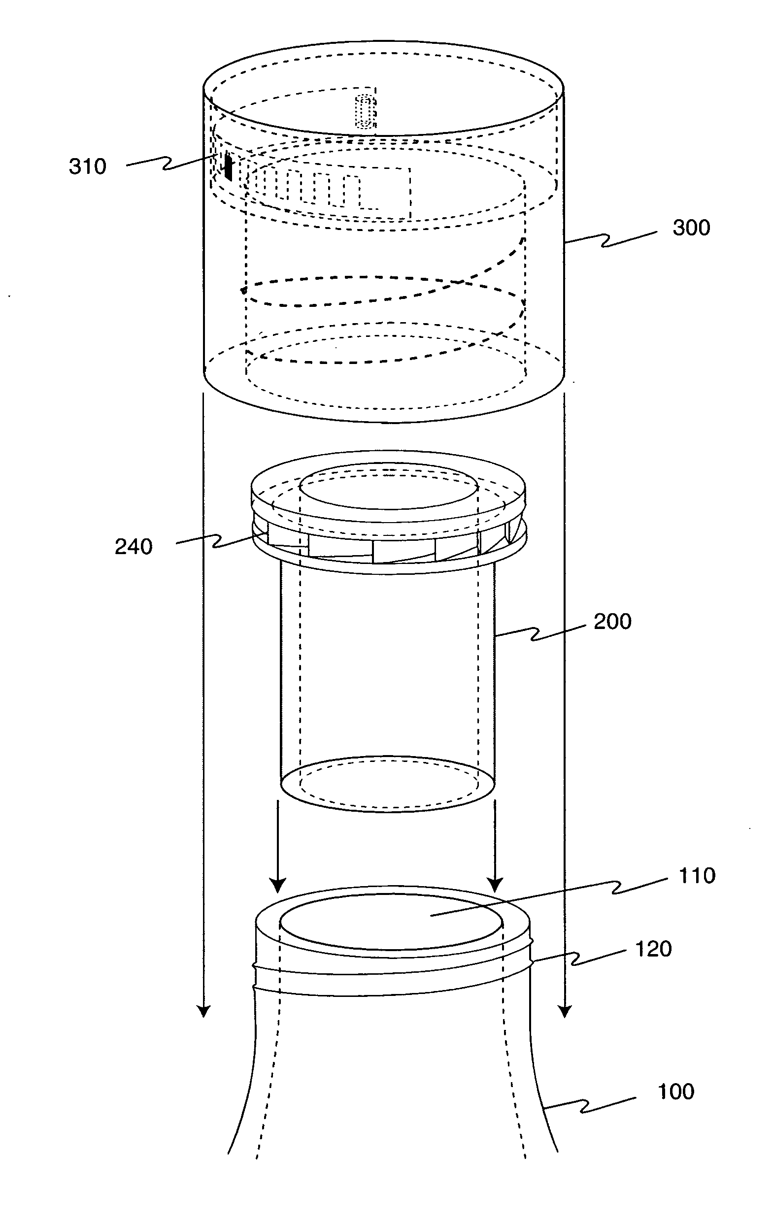 Apparatus for electronically verifying the authenticity of contents within a container