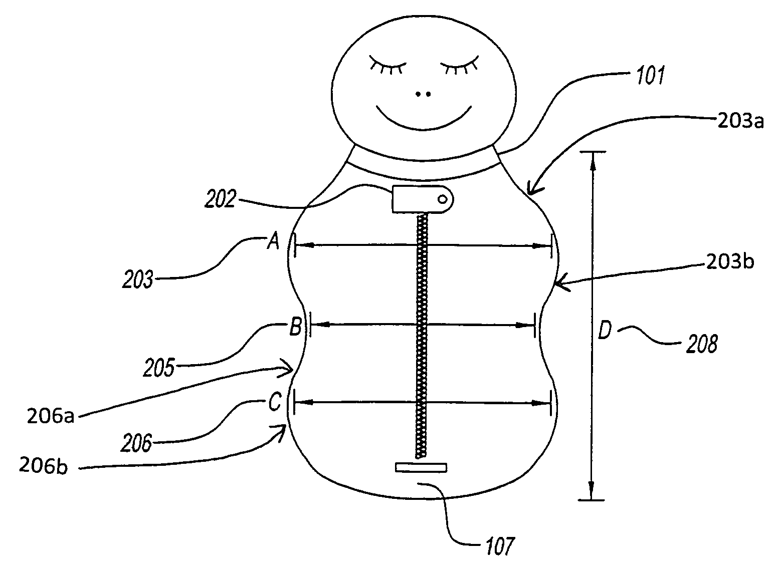 Ergonomic swaddling garment