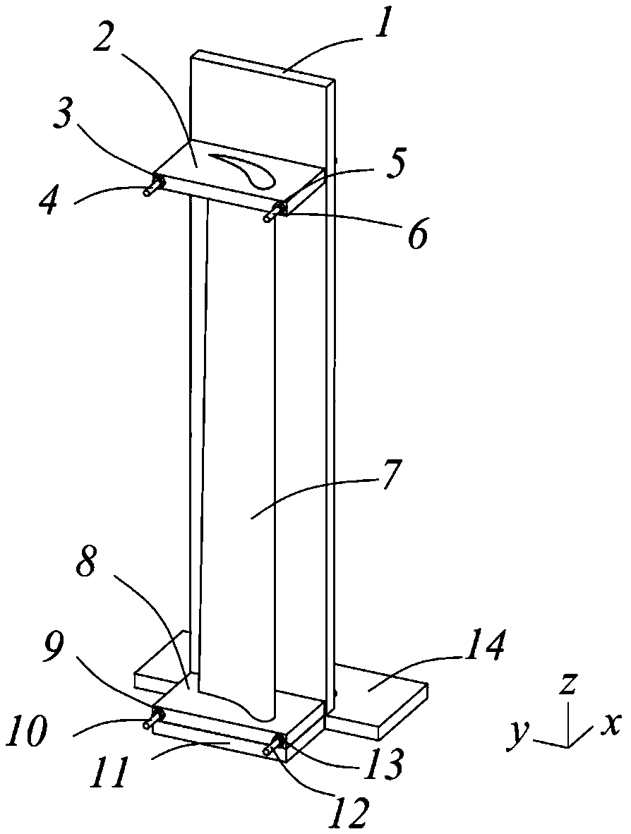 Uniform section hollow fan blade small-angle turning-around method based on stress relaxation