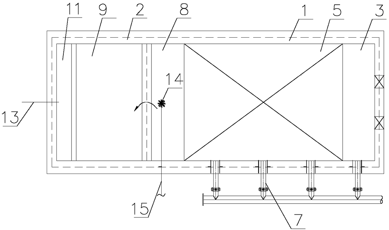 Method of secondary sedimentation tank in sewage treatment by replacing biochemical method and structure of method