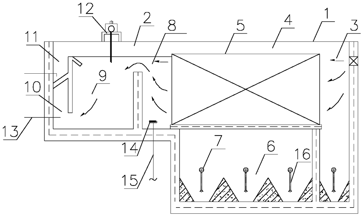 Method of secondary sedimentation tank in sewage treatment by replacing biochemical method and structure of method