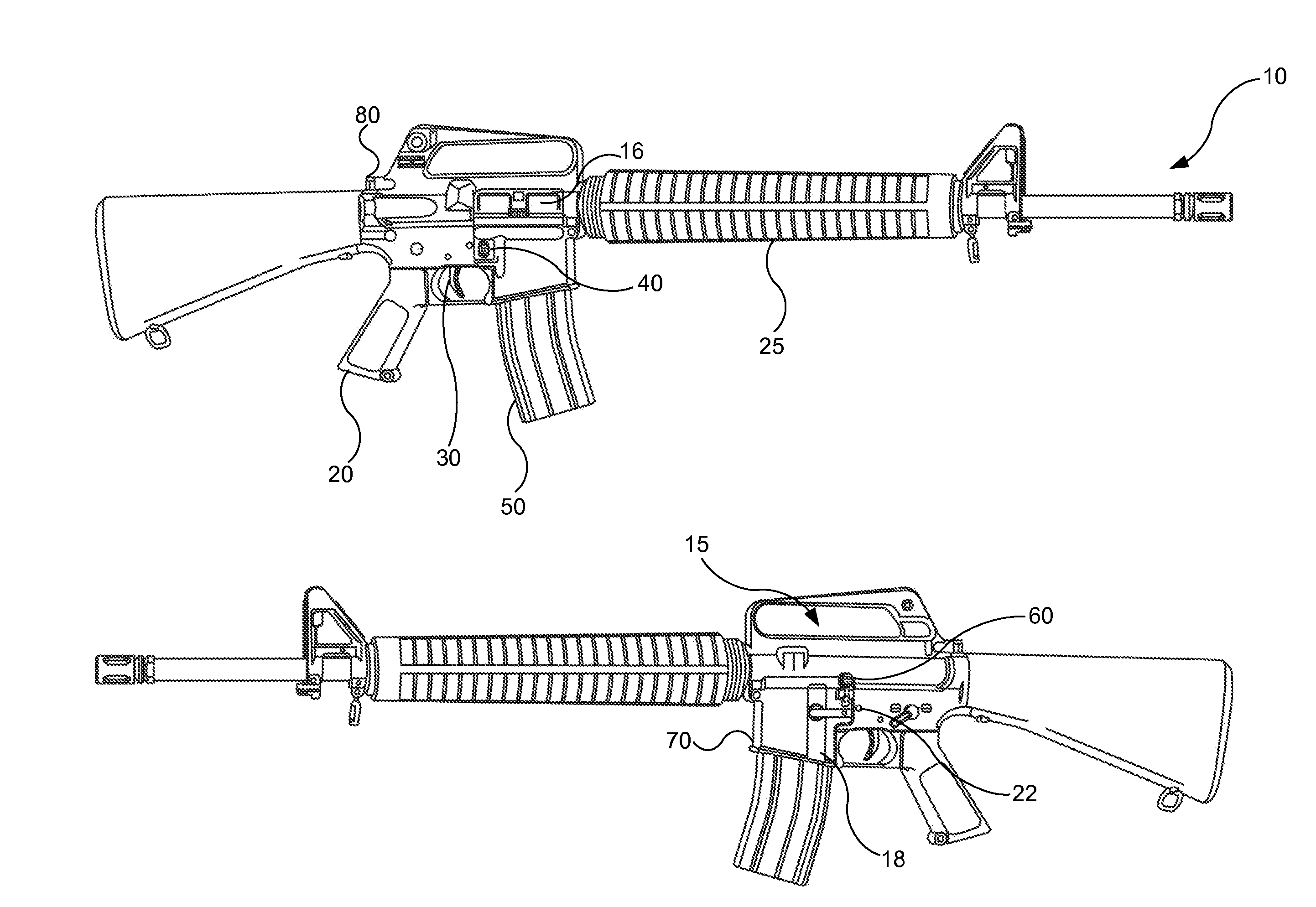 Firearm receiver with ambidextrous functionality