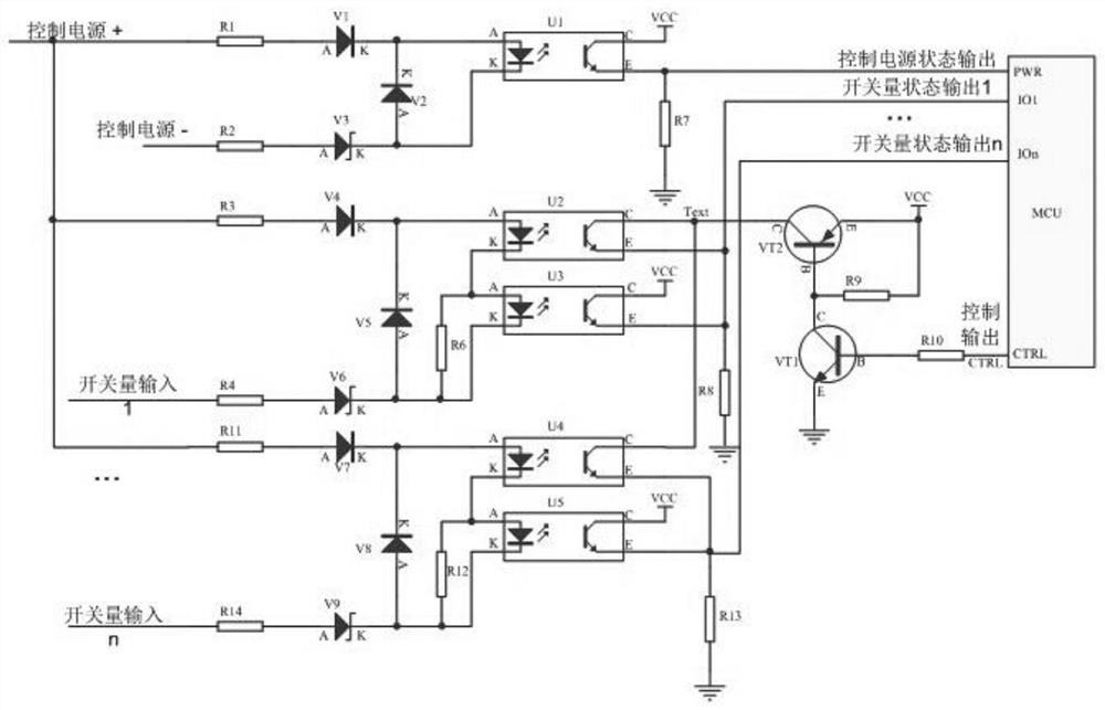 Switching value acquisition circuit and method