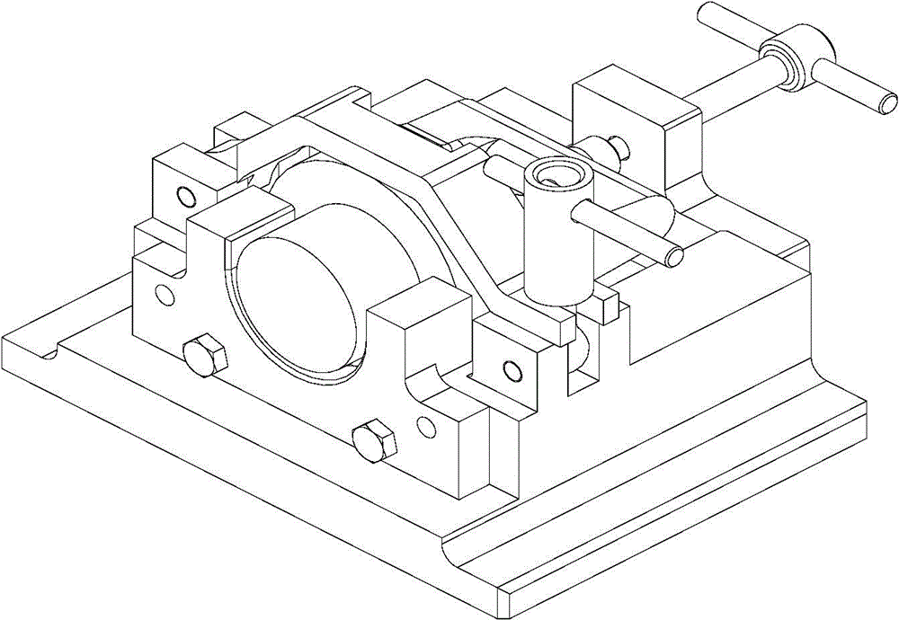 Completed surface part clamping installation device