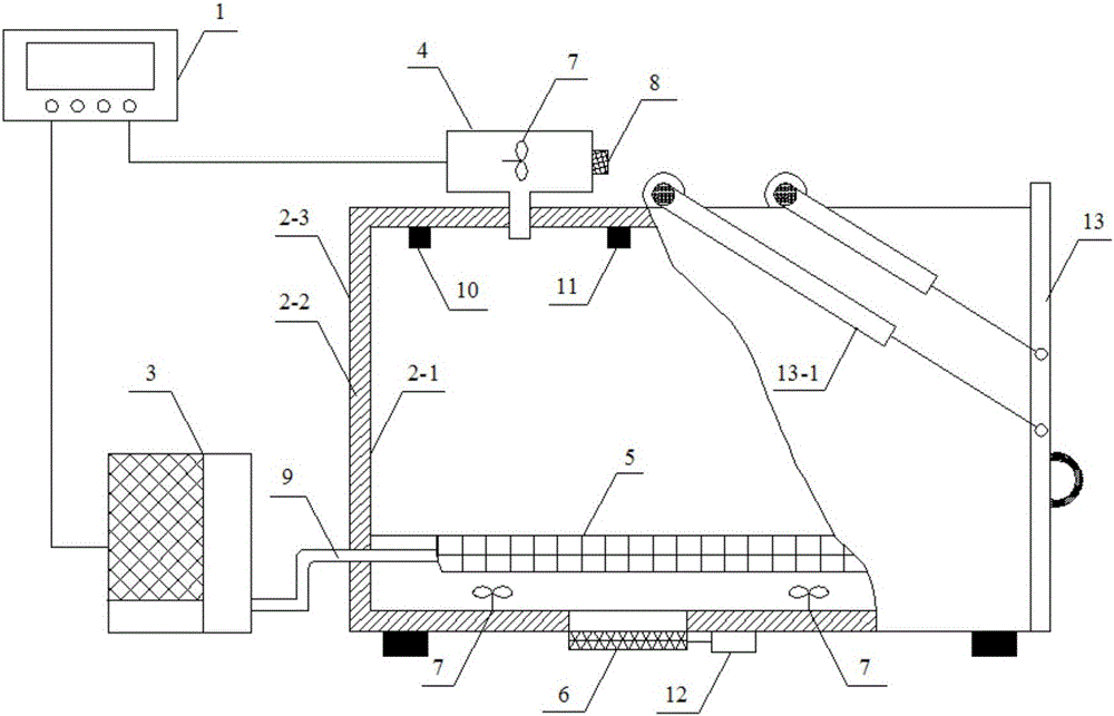 Negative pressure heat pump drying device and working method thereof