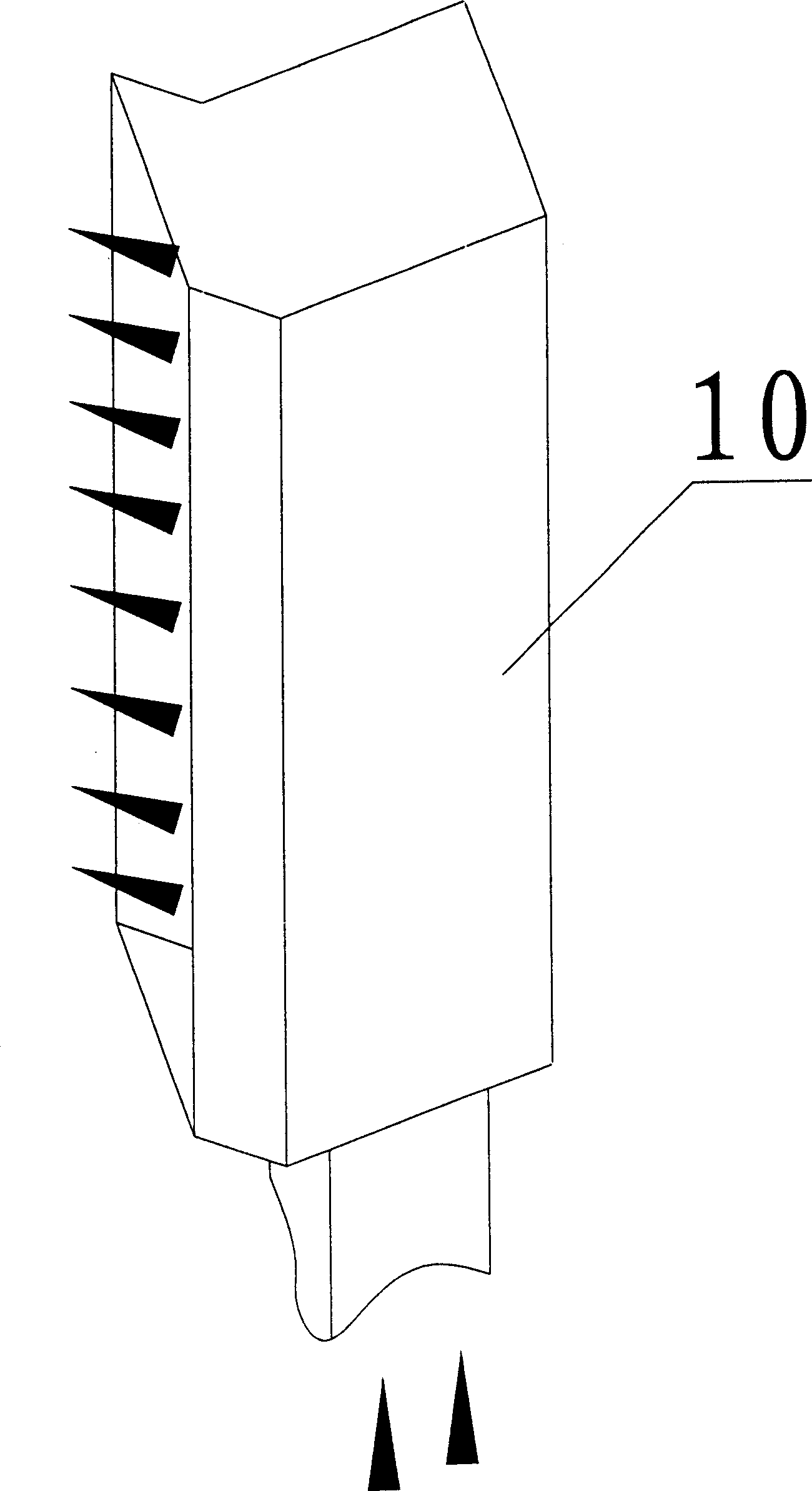 Waste gas treatment system for paint drying oven