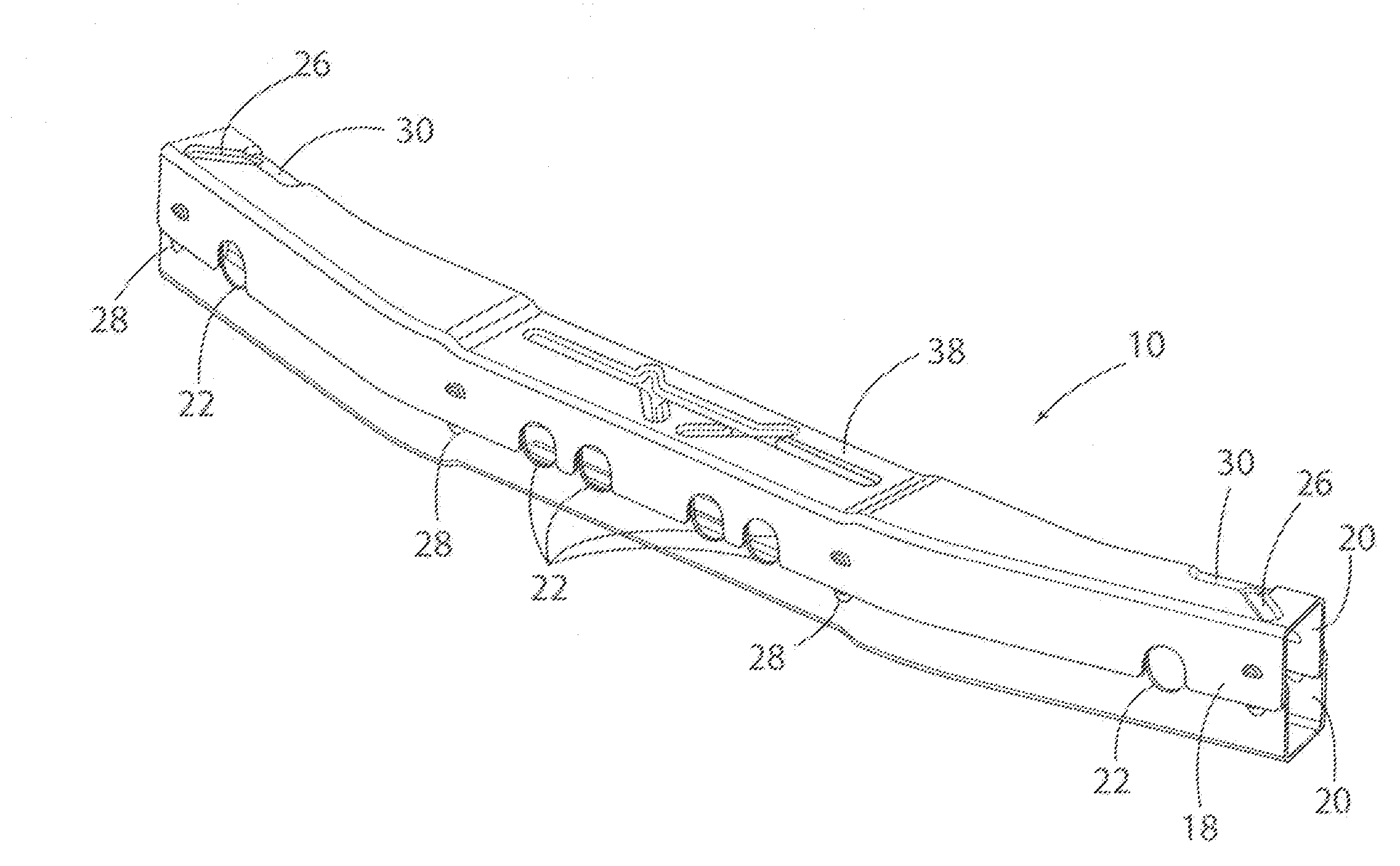 Vehicle bumper and method of making same